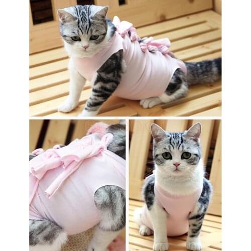 Professional Recovery Suit for ABDOMINAL Wounds and Skin Diseases,E-Collar Alternative for Cats and Dogs, After Surgey Wear