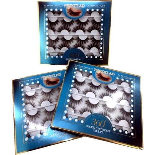 12 Pairs Multipack 3D Soft Mink Hair False Eyelashes Handmade Wispy Fluffy Long Lashes Natural Eye Makeup Tools Faux Eye Lashes