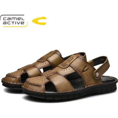 Camel Active 2019 New Genuine Leather Quick-Dryin Sandals Summer Quality Casual Sneakers Anti-Slippery Outdoor Beach Shoes 19319