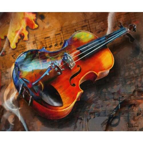Modern Abstract Oil Painting Handpainted Violin Concerto Celito Medeiros Wall Canvas Arts Home Decoration Painting for Office