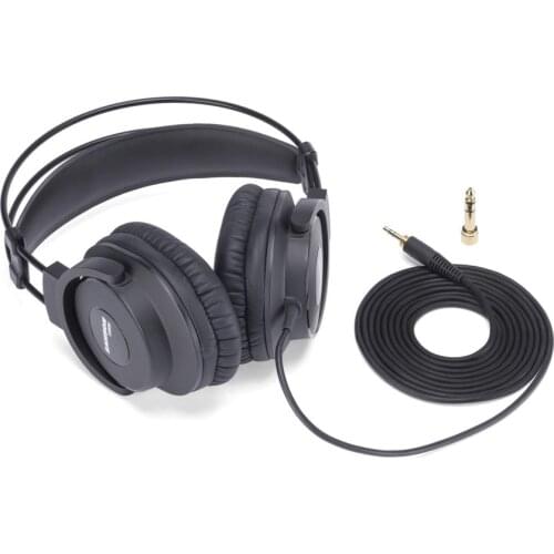 New 2020 Samson SR880 Closed Studio Headphone Studio Monitor Dynamic Stereo DJ HD Headsets Music Earphone Leather Ear pads