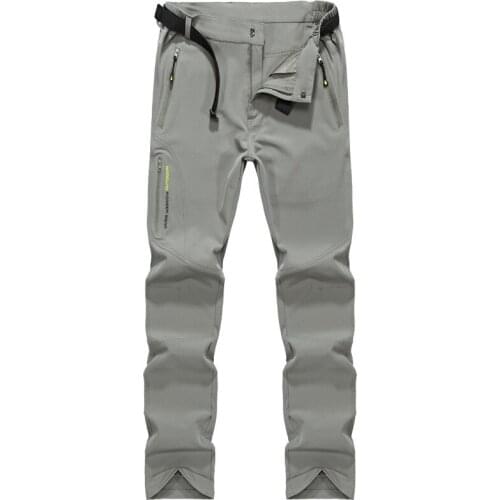 Outdoor Trousers Mens Summer thin quick-drying Pants Sunscreen stretch hiking pants Waterproof Sport trousers For Cycling 5XL