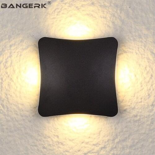 Outdoor Waterproof LED Wall Light Lamps Simple Modern Wall Sconce Lights Garden Courtyard Home Decor Aluminium Art Lighting