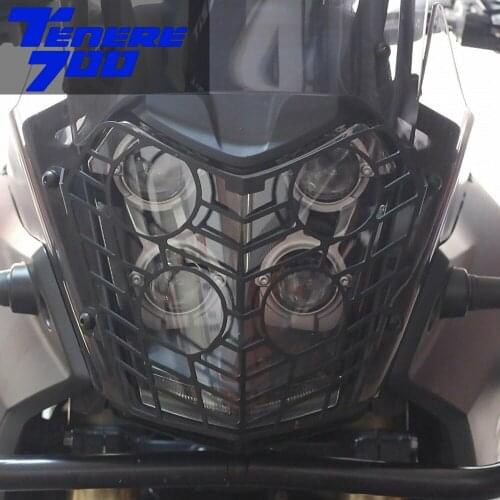 Motorcycle Headlight Guard Protector Clear Lens Head Light Lamp Protector for Yamaha Tenere700 XTZ700 TENERE 700 Accessories