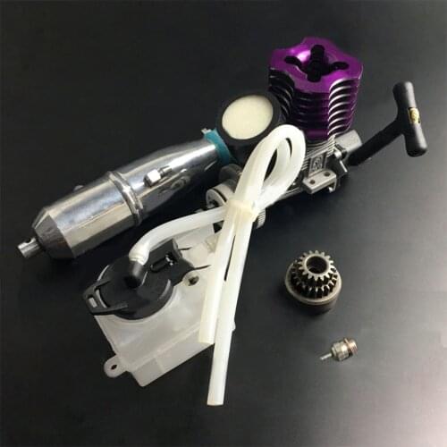 ZhongYang VX Level 18 2.95cc Methanol Engine Spark Plug Dual Gear Combination Set fuel tank, oil pipe, air filter, muffler)