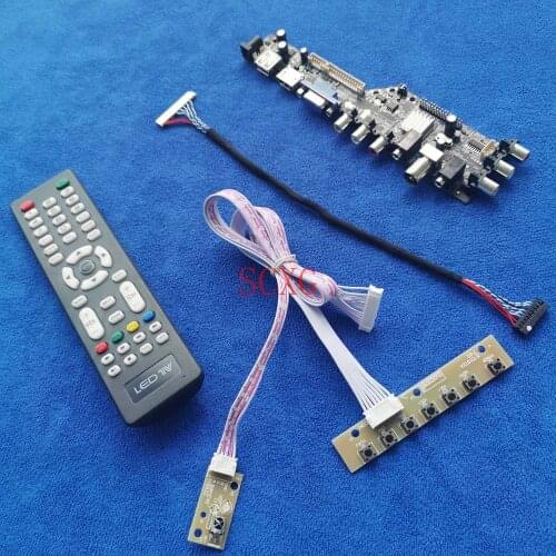 1024*600 For CLAA102NA0BCW/CLAA102NA0DCW/CLAA102NA2CCN HDMI-compatible USB VGA AV KIT LVDS 30Pin Digital LED Monitor drive board