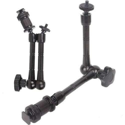11" Adjustable Friction Articulating Magic Arm For DSLR LCD Monitor LED Light