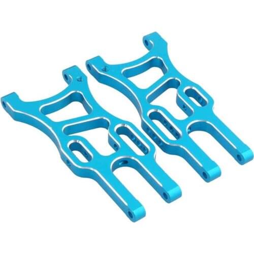 2PCS HSP 1/10 off-Road RC Cars Front Suspension Arm Aluminum Alloy Front Swingarm 106019(06011) for 94106 94118 94170 94105