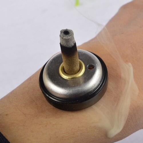 2pcs reusable mini Moxa tube base meridian acupuncture moxibustion moxa stick