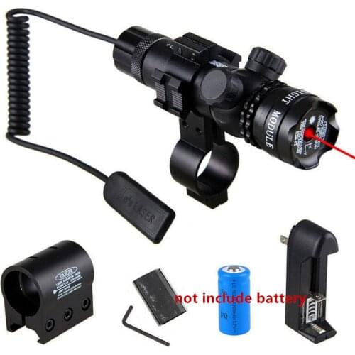 5000m Tactical Hunting Green Dot Laser Sight Rifle Scope Barrel Remote Pressure Switch Rail Mount Pipe Clamp Sight Gun Hunting