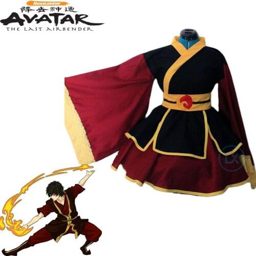 Anime Avatar The Last Airbender Prince Zuko Kimono Dress Cosplay Costume Halloween Custom Made Uniform