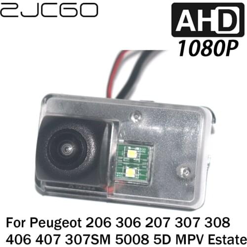 ZJCGO Car Rear View Reverse Backup Parking Reversing Camera for Peugeot 206 306 207 307 308 406 407 307SM 5008 5D MPV Estate