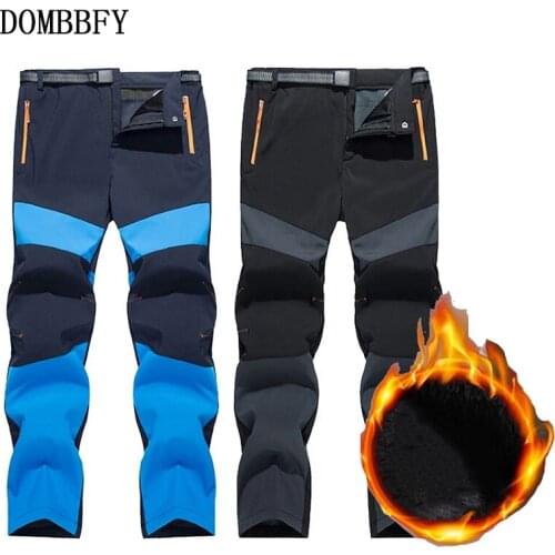 Mens Winter Thermal Tactical Military Fleece Cargo Pants Soft Shell Breathable Waterproof Pants Military Army Long Trousers 5XL