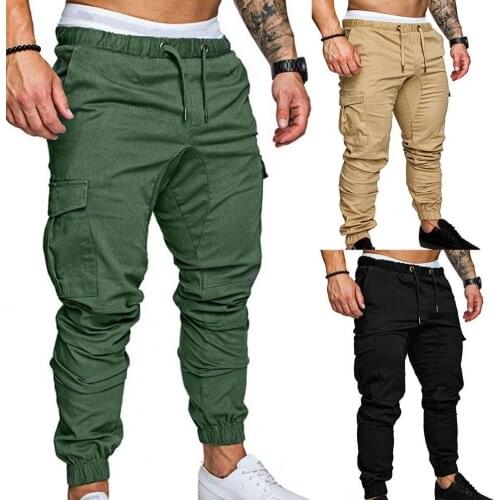 Mens Pants Breathable Tied Rope Solid Color Drawstring Casual Long Pants for Outdoor Male Joggers Trousers Streetwear Pants