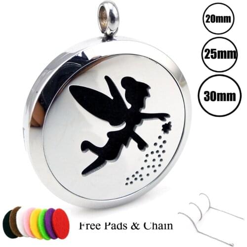Chain Free Fairy 20mm,25mm,30mm essential oil diffuser necklace jewellery aromatherapy women perfume pendant(Welcome Dropship)