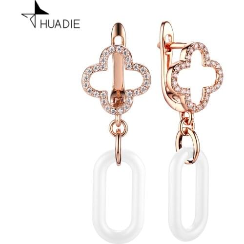 HUADIE Women's Gold Earrings