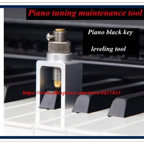 Piano tuning maintenance tool, black key flatness, slope measurement tool, black key flatness tester