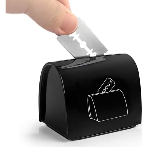 Blade Recycling Box Razor Blade Disposal Case Trash Can Replacement Razor Cutter Container Barber Blade Handling Box