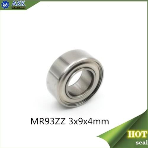 MR93 ZZ ABEC-1 (50PCS) Miniature Ball Bearings 3X9X4mm MR93ZZ