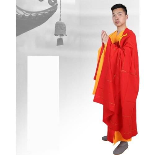 Oversize Men Meditation Clothing Women Large Size Buddhist Water Land Practitioner Monk Costumes