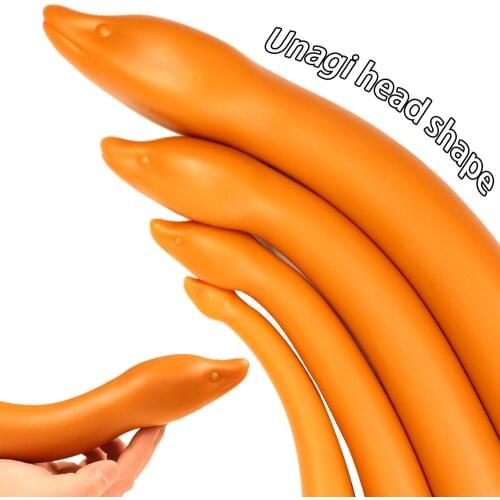 Soft Silicone Anal Plug Long Butt Plug for Women Men Anima Anal Dildos Huge Analplug Prostate Massager Adult BDSM Sex Toys