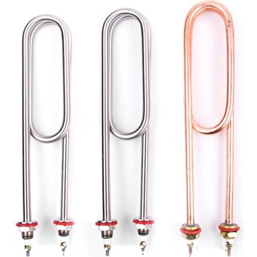 AC380V M18 Double U-shaped Head Sauna Heating Pipe Liquid Heating Controller/Rice Steaming Machine Water Tank Heating Rods
