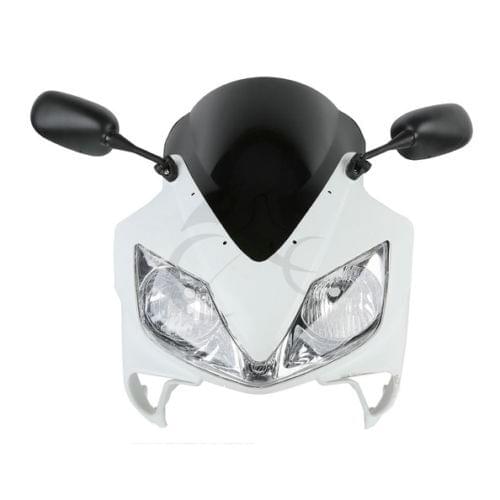 Unpainted Black Upper Fairing Cowl Combo For Honda CBR600 F4i 03-08 04 05 06 07