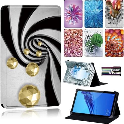 New Tablet Case for Huawei MediaPad (T1/T5)10/MediaPad(T1 /T3) 7.0 8.0/T3 10 9.6"/MediaPad T2 10 PRO 3D-Leather Stand Cover Case