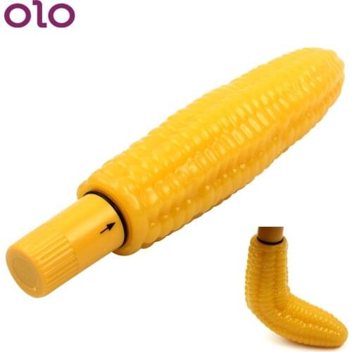 OLO Silicone Corn Vibrator Real Dildo Feeling G-spot Stimulation Massager Strong Vibration Adult Product Sex Toys for Woman