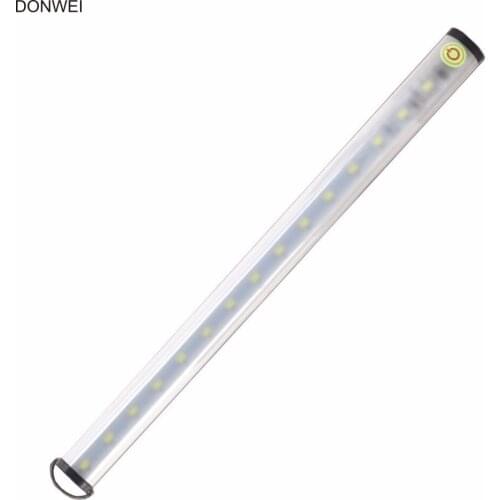 DONWEI Rechargeable 15 LED Touch Switch Night Light 4 Modes for Indoor Kitchen Cabinet Outdoor Travel Camping SOS Flash Lights