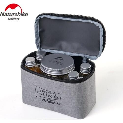 Naturehike Portable Seasoning Jar Camping Outdoor Barbecue Spice Cruets Pouch Condiment Set Waterproof Seasoning Can Bottles Set