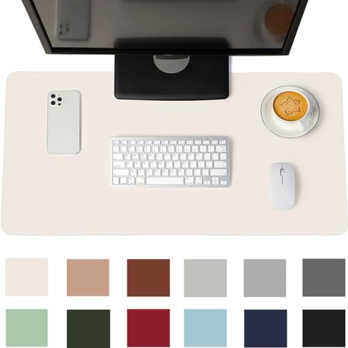 Portable Large Mouse Pad Gamer Waterproof Non-slip PU Leather Suede Desk Mat Computer mouse pad grande Keyboard Table Mats