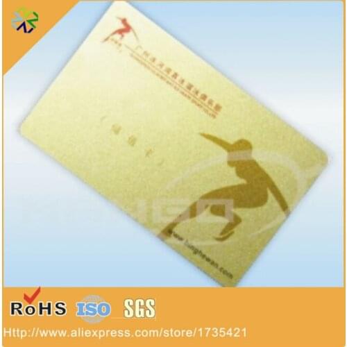0.3mm thickness 85*50mm size gold plated steel card of 2015 new arrival metal card gold