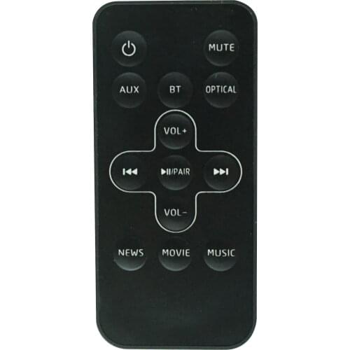 Remote Control For JBL Hisense Infinity Britz Logik Medion Toshiba Sharp Prosound Renkforce 2.0 2.1 Channel Bluetooth Soundbar