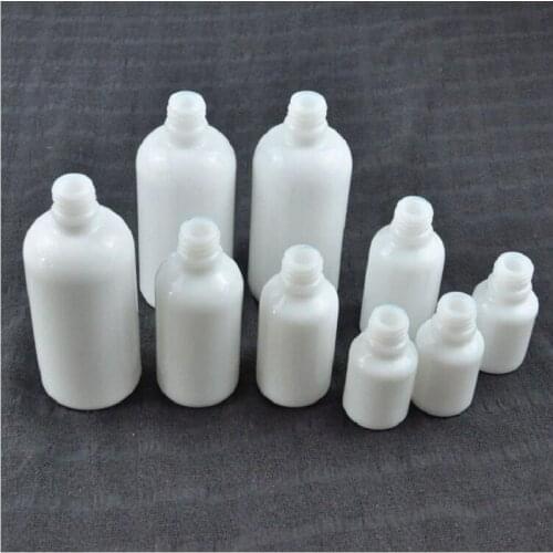 30ml white empty glass bottle lotion emulsion essence oil liquid serum complex recovery skin care cosmetic packing