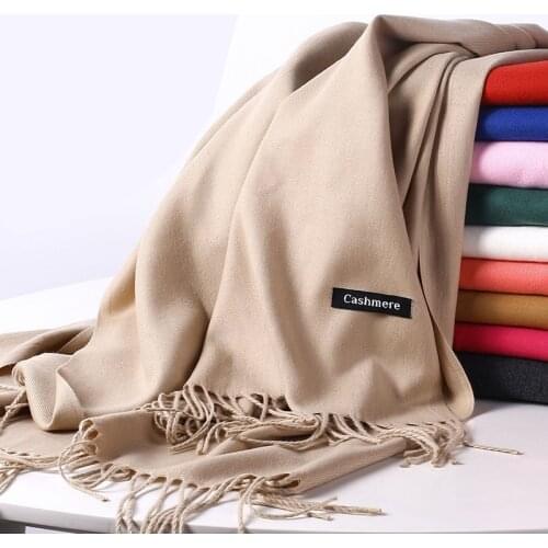 Luxury Brand Winter Soft Warm Cashmere Scarf for Women Wool Scarves Autumn Poncho Mens Womens Pashmina Female Foulard Bufanda
