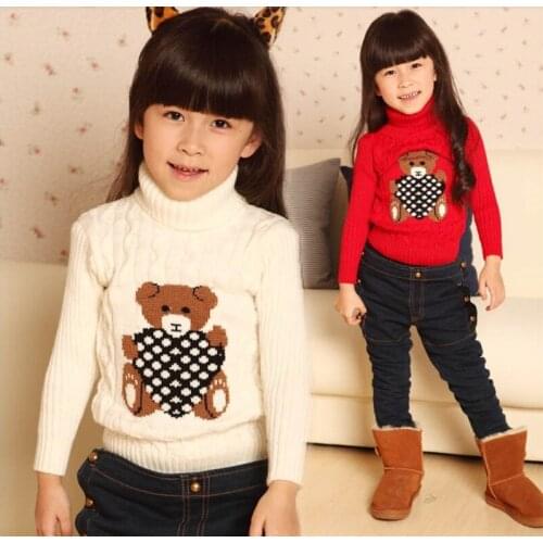 Retail 1-3years turtleneck knitted sweaters boys girls baby kids children Clothing Clothes Infant Garment spring autumn fall