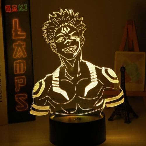 Anime Lamp Satoru Gojo Team Light Jujutsu Kaisen Led Night Light for Birthday Gift Jujutsu Kaisen Group Satoru Gojo Lamp
