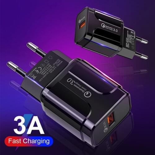 Universal Quick Charge 3.0 Usb Charger Fast Charging Portable Mobile Phone Charger For Iphone Samsung Xiaomi 3.0 Charger Adapter