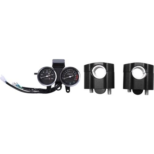 1 Pcs Led Motorcycle Modified Speedometer Odometer Tachometer & 1 Pair Cnc 22Mm 28Mm Off Road Motorcycle Bar