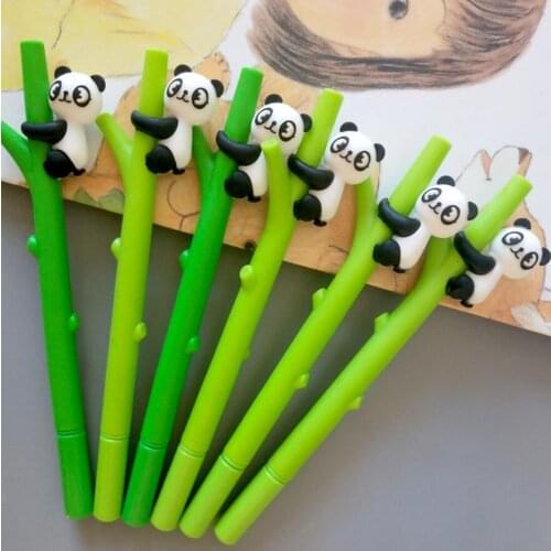 36 pcs/lot Cartoon Panda Branches Gel Pen Cute 0.5 mm black Ink neutral Pens Promotional Gift Stationery School writing Supplies