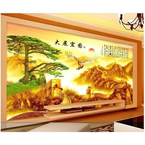 3d wallpaper custom photo Chinese alpine great wall scenery home improvement 3d wall murals wallpaper for walls 3 d living room