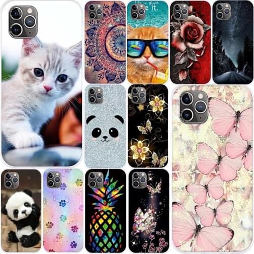 For Apple iPhone 12 Pro Max Case Soft TPU Silicone Capa For iPhone 12 Pro Max Cover Flowers Funda For iPhone 12Pro Max Coque Bag