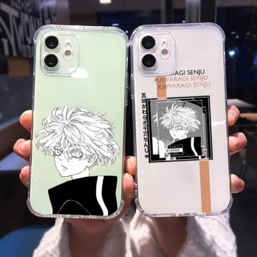 Kawaragi senju Tokyo Avengers revengers Phone Case For iphone 13 12 11 8 7 plus mini x xs xr pro max Transparent soft