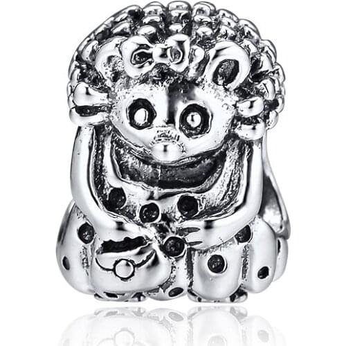 CKK Beads Charms Sweet Hedgehog Silver 925 Original Fits Pandora Bracelet Sterling Silver Jewelry Making Charm Bead