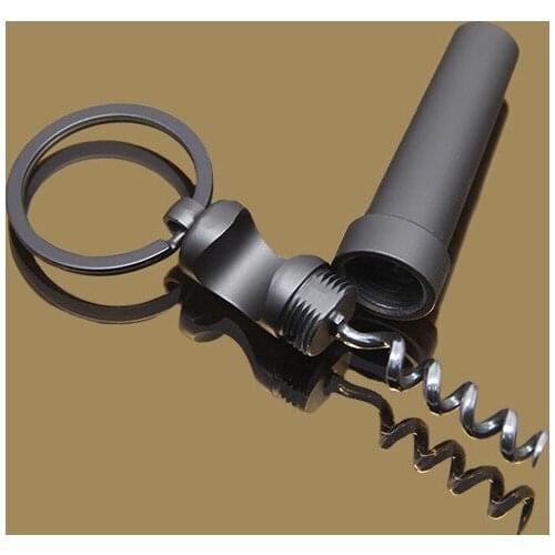 Corkscrew keychain key ring wine bottle opener key chain key holder high quality creative chaverio llaveros hombre