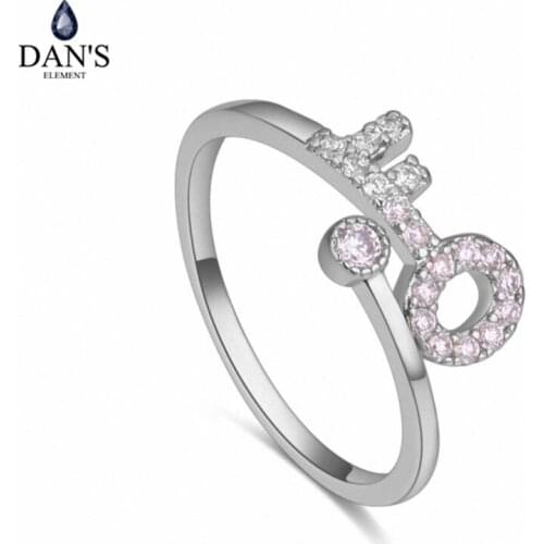 DANS Element Brand Real AAA Zirconia Micro Inlays Rose Gold Color Ring Party For Women Valentine Gift 130592
