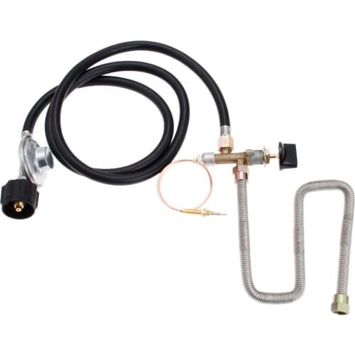 Propane Fire Pit Gas Control Valve System Kit Regulator Valve with Hose 600mm Universal M8 Thermocouple