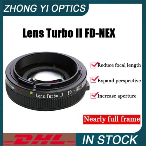 Zhongyi Optics FD-NEX Adapter Ring For Canon FD Mount Lens to Sony APS-C Camera Focus Reduction Light Increase