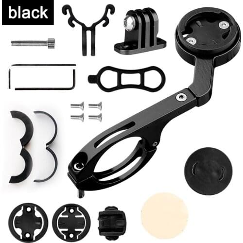 Cycling Bike Computers Mount Gopro Combo Mount Bicycle Handlebar Sports Action Camera Out Front Holder for Garmin/Bryton/IGS